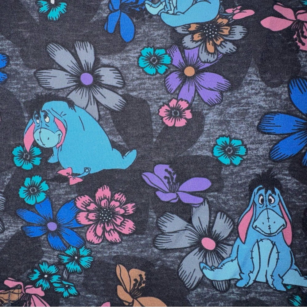 Eeyore Disney Scrub Top - Black and Blue - Picture 6 of 10
